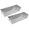 Image de Zenker 9919350 Lot de 2 moules à cake en acier étamé, Moules à gâteaux rectangulaires, moule pain de mie, moule brioche, moule à cake, acier étamé, 25,5 x 11,2 cm