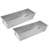 Image de Zenker 9919450 Lot de 2 moules à cake en acier étamé, Moules à gâteaux rectangulaires, moule pain de mie, moule brioche, moule à cake, acier étamé, 30 x 11,5 cm