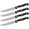Image de Nirosta 9921050 Lot de 4 Couteaux à steak, Acier inoxydable, Noir, 21 cm