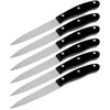 Image de Nirosta 9326150 Lot de 6 couteaux Universel Fit 22cm en Pom/INOX, Acier Inoxydable, Noir/Argent, 22 x 5 x 1,6 cm