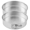 Image de Zenker 9341750 Lot de 2 Moules à manqué à charnière en acier étamé, Moule à gâteau rond en fer blanc, Argenté, Acier étamé, 26cm