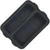 Image de Zenker 9343150 Lot de 2 Moules à cake en silicone fibre de verre, moule rectangulaire, moule à cake, moule à gâteau, Silicone, Fibre de verre, Nylon, Gris, 31,5 x 14,2 x 5,2 cm