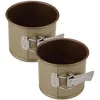 Image de Zenker Lot de 2 Moules à gâteau cylindrique antiadhésif 12 cm | Cuisson nette sans accroche, Format 12 cm x 10 cm, Acier avec ILAG Ultimate, Lot de 2 moules, Pour gâteaux et brioches