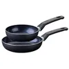 Image de Fackelmann Set 2 poêles céramique 16/20 cm induction sans PFAS | Cuisson sans accroche, Revêtement céramique, Lot 2 formats, Aluminium recyclé, Induction et four, Antiadhesif