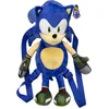 Image de Lansay - SONIC PRIME   Sac à Dos Peluche pour Garçon 8 Ans   Peluche Sonic Inspirée de la Série Netflix   Format 45 cm   Texture Douce   Sonic the Hedgehog   Idée Cadeau Enfants