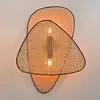 Image de MARKET SET Applique murale Screen, hauteur 77 cm, naturel, rotin