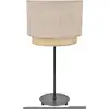 Image de Lampe Tissu 50 cm BOHEME coloris beige