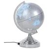 Image de Corep Globe terrestre métal silver MUNDO D20cm - pivotant - tactile - invitation au voyage