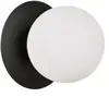 Image de Applique murale ronde en verre et métal noir Ø20cm G9 IP20 33W Corep