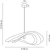 Image de MARKET SET Suspension Selenitis, Ø 78 cm