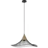 Image de Suspension Lizzie E27 60W IP20  60xH.125cm noir et laiton Corep
