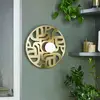 Image de MARKET SET Applique murale Labyrinthe, Ø 40 cm laiton