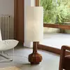 Image de MARKET SET Lampadaire Jimmy, marron/beige, hauteur 121 cm