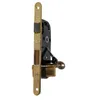 Image de Serrure à encastrer avec cylindre Bricard bout rond noir axe 40 mm