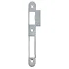 Image de Gâche plate 20/10 2 empennages par serrure encastrée Bricard bout rond argenté