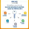 Image de 3 Cylindres débrayables Bricard 30x30/30x30/30x10 mm avec 6 clés