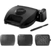 Image de Lagrange - Croque, Gaufrier, Gaufrette  Premium 2 Noir G+Gt+Cm+Spatule 018663