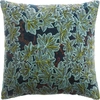 Image de Vivaraise - Housse de coussin Imprimé Ariane pétrole 45x45 cm