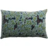 Image de Vivaraise Coussin imprimé Ariane petrole 40 x 65 cm