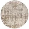 Image de Vivaraise ~ Tapis Outdoor Catania en polypropylène Coloris Naturel Rond Ø160