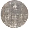 Image de Vivaraise ~ Tapis Outdoor Catania en polypropylène Coloris Gris Rond Ø160