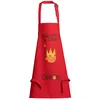 Image de Tablier de cuisine enfant Shadok Roi Chef rouge 52 x 63 cm Winkler