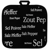 Image de Winkler - Manique carrée Sel & Poivre   20x20 cm   100% coton - Protection contre la chaleur de cuisson   Dessous de plat avec crochet d'attache