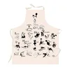 Image de Winkler - Tablier de cuisine Abécédaire   Blouse adulte en tissu lavable 100% coton   Fabriqué en France - Dessin humoristique
