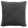 Image de Vivaraise - Housse de coussin Bouclette Barry carbone 45x45 cm