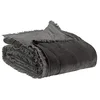 Image de Vivaraise - Jeté de lit et de canapé Fara   Couverture d'appoint, Couvre-lit, Couette légère   100% Velours de Coton   Garnissage Chaud   Finition à Franges