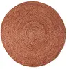 Image de Vivaraise ~ Tapis Elliot en Jute/Coton Coloris Marmelade Rond Ø160