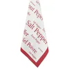 Image de Winkler - Torchon imprimé Sel & Poivre   50x70 cm - 100% coton absorbant - Serviette à vaisselle, chiffon de nettoyage, lingette de séchage