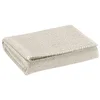 Image de Vivaraise - Serviette de Toilette Bora   50x100 cm   Tissu éponge Absorbant 100% Coton   Finition Point de Cheval Contrastant   Couleur Unie