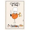 Image de Torchon Shadoks Grand chef ecru 48 x 72 cm Winkler