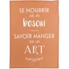Image de Torchon Savoir manger caramel 50 x 70 cm Winkler