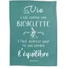 Image de Torchon Bicyclette paon 50 x 70 cm Winkler