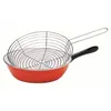 Image de BAUMALU - Poêle à friture - acier émaillé - 26 cm - rouge