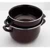 Image de Marmite - BAUMALU - Moules 24 - Émail - Noir - Spéciale cuisson