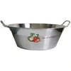 Image de Baumalu - Bassine à confiture avec décor 'les confitures - fraises' grise - D. 38 cm OS