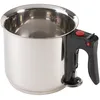 Image de BAUMALU - Saucière Bain-Marie - Acier Inoxydable 18/10 Haut de Gamme - Tous Feux dont Induction - Triple Fond Diffuseur - Graduation Interne - Ø16cm, 1,5L, Argente, Argenté
