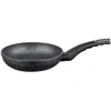 Image de Baumalu - Poêle à frire aluminium forgé Granit Evolution induction noire - D.24 cm OS