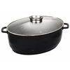 Image de Baumalu - Cocotte ovale Jumbo avec couvercle à induction noire - D.43 cm OS
