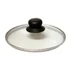 Image de Couvercle en verre BAUMALU - 18 cm - bouton bakélite - trou vapeur