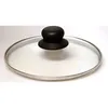 Image de Couvercle en verre BAUMALU 32 cm - bouton bakélite - trou vapeur