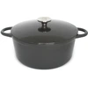 Image de Baumalu - Cocotte ronde majolique avec couvercle Cocoon à induction noire - 3.9 L OS