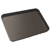 Image de Baumalu - Moule à tarte rectangulaire fond amovible Sucre et Gourmandises anthracite - 31x21x3 cm OS