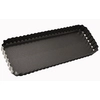 Image de Baumalu - Moule à tarte rectangulaire fond amovible Sucre et Gourmandises anthracite - 35.5x13 cm OS