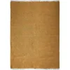 Image de Thedecofactory Tapis en Jute Coton avec Franges Ocre 120x170