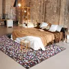 Image de Thedecofactory - Tapis en Cuir Véritable Motif Patchwork Mosaïque ou Ligne, Décoration élégante et contemporaine pour Salon, Séjour, Salle à Manger, Chambre, Bureau 160x230 cm - Marron