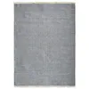 Image de Tapis en jute et coton avec franges gris clair 160x230 - style bohème